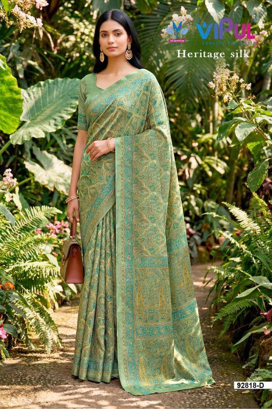 Vipul heritage silk Printed saree manufacturers in Kolkata